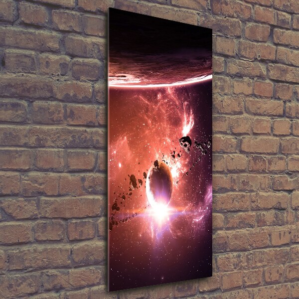 Photo printed on glass Galaxy