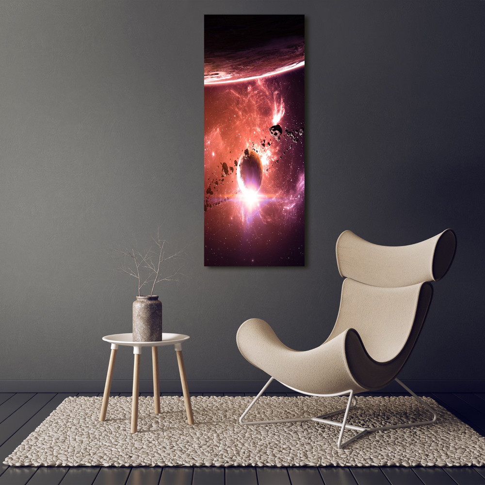 Photo printed on glass Galaxy