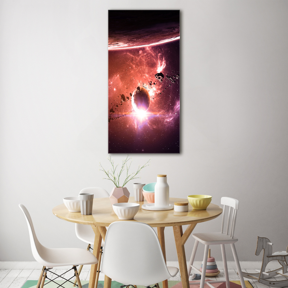 Photo printed on glass Galaxy