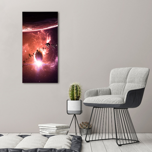 Photo printed on glass Galaxy