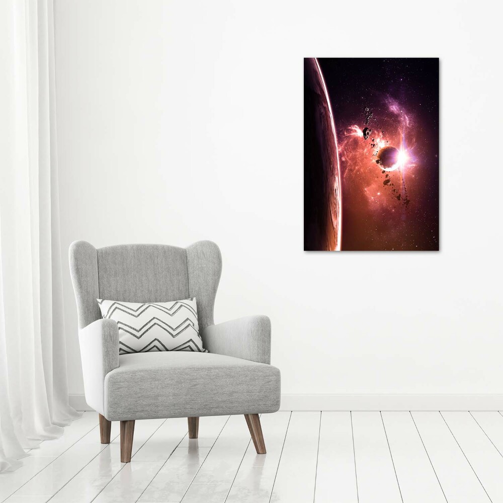 Photo printed on glass Galaxy