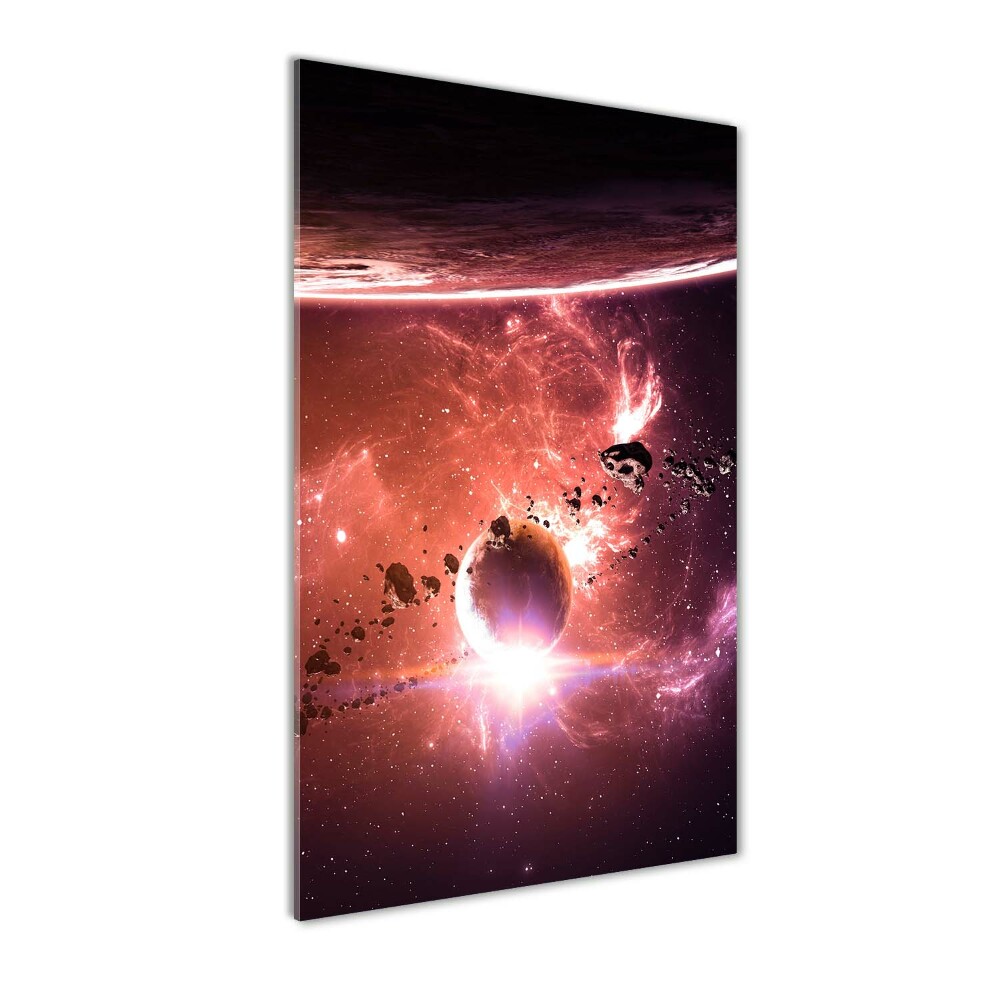 Photo printed on glass Galaxy