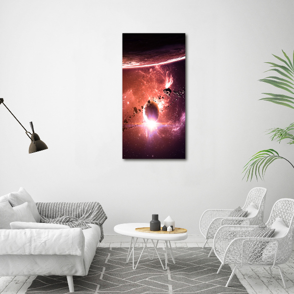 Photo printed on glass Galaxy