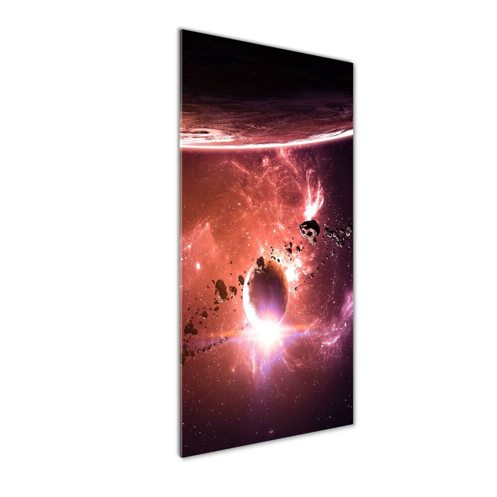 Photo printed on glass Galaxy