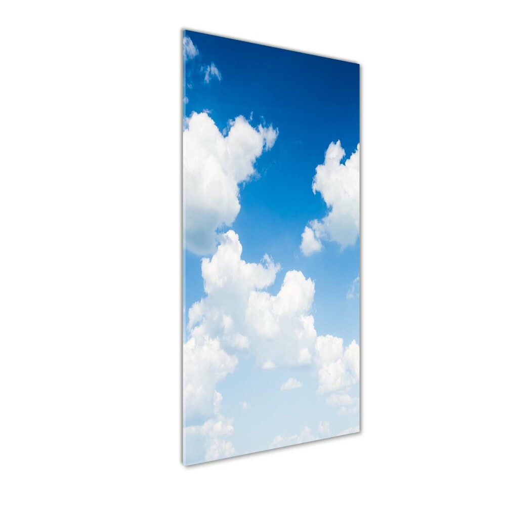 Print on a a glass Clouds in the sky