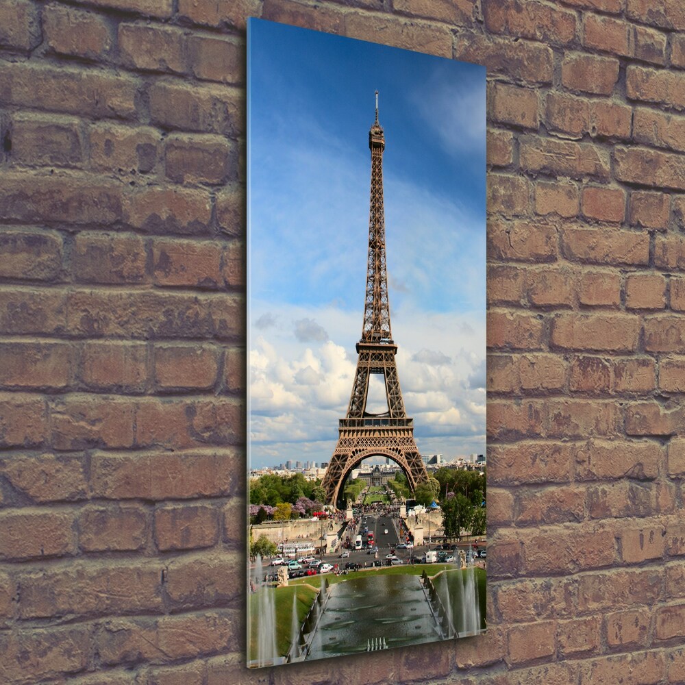 Glass art picture Eiffel Paris tower