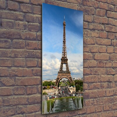 Glass art picture Eiffel Paris tower