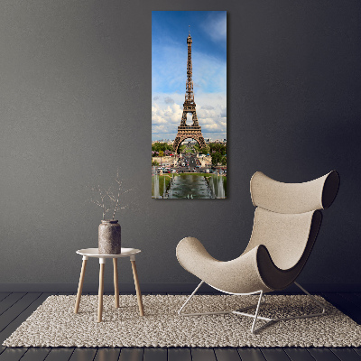 Glass art picture Eiffel Paris tower