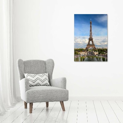 Glass art picture Eiffel Paris tower