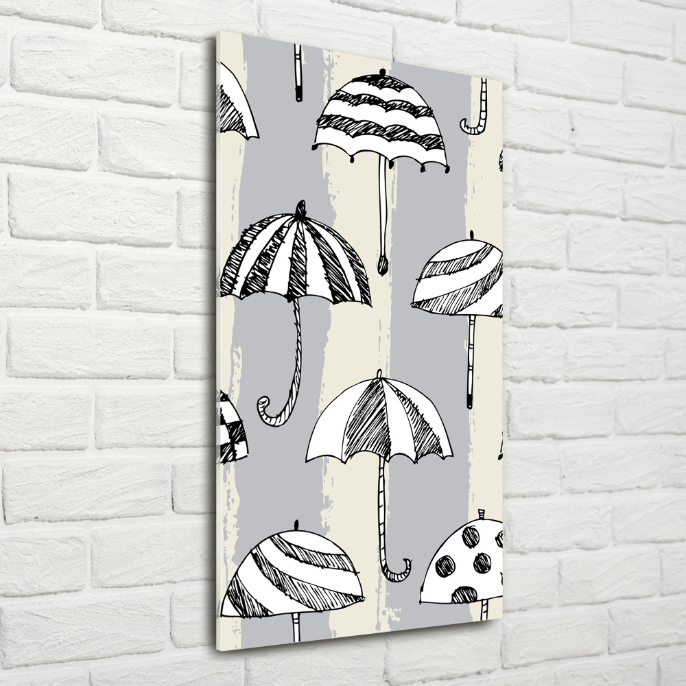 Print on a a glass Umbrellas