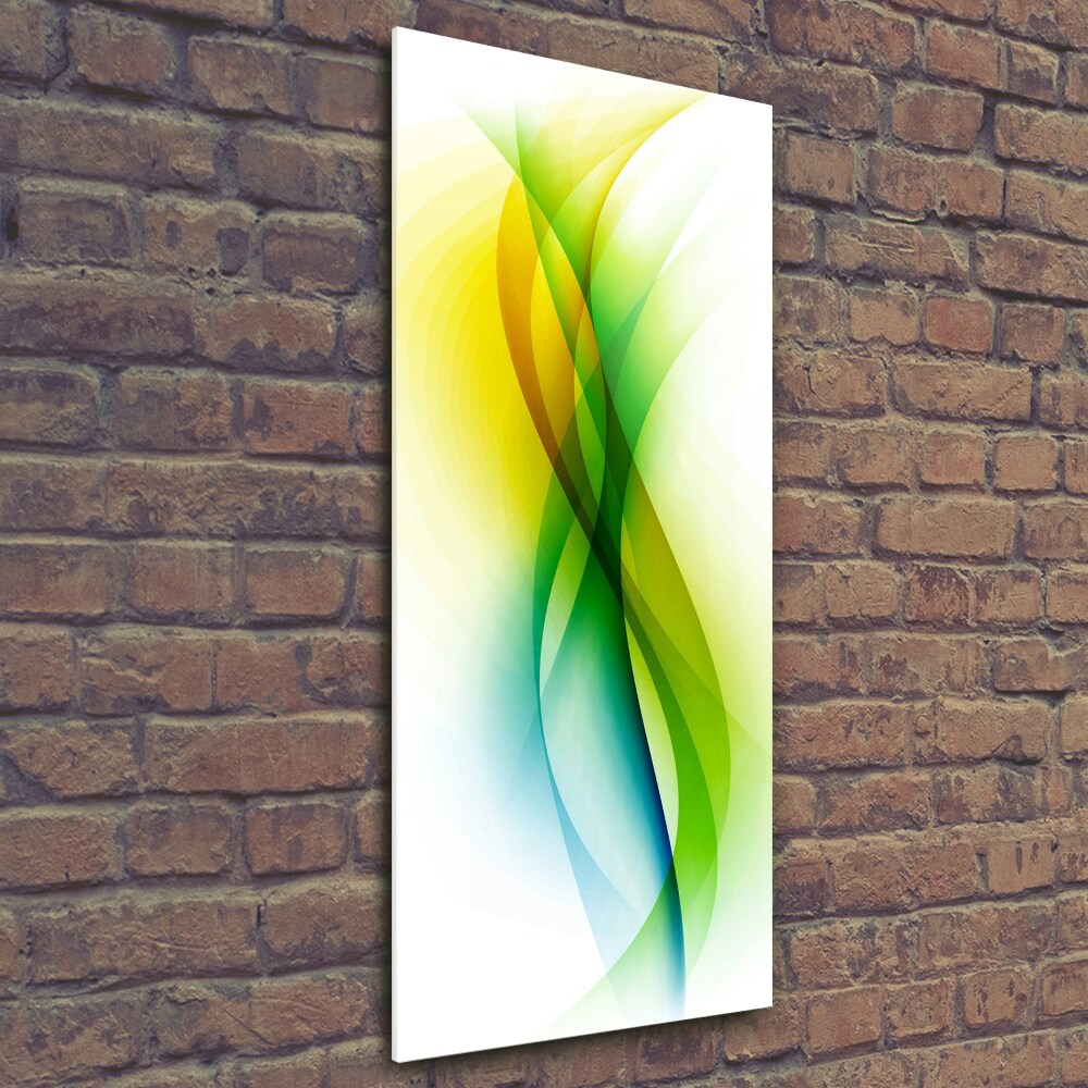 Photo printed on glass Wave abstraction