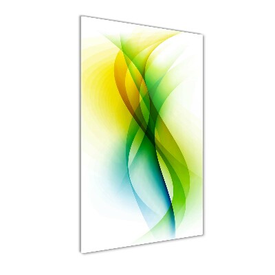 Photo printed on glass Wave abstraction