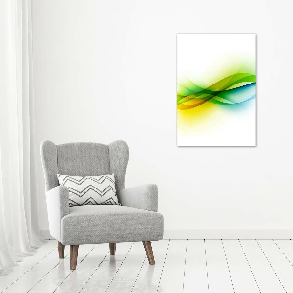 Photo printed on glass Wave abstraction