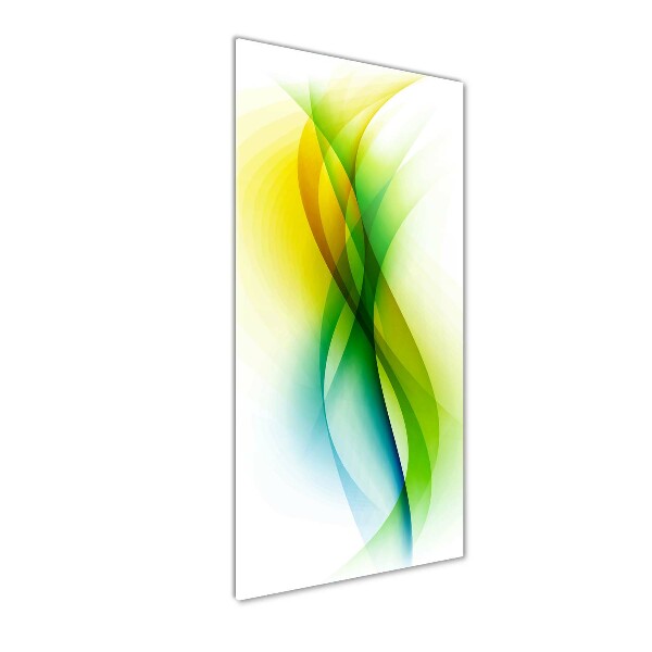 Photo printed on glass Wave abstraction