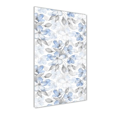 Print on a a glass Floral pattern