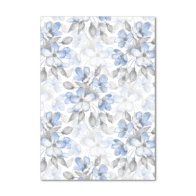 Print on a a glass Floral pattern