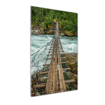 Wall art on glass Hanging bridge