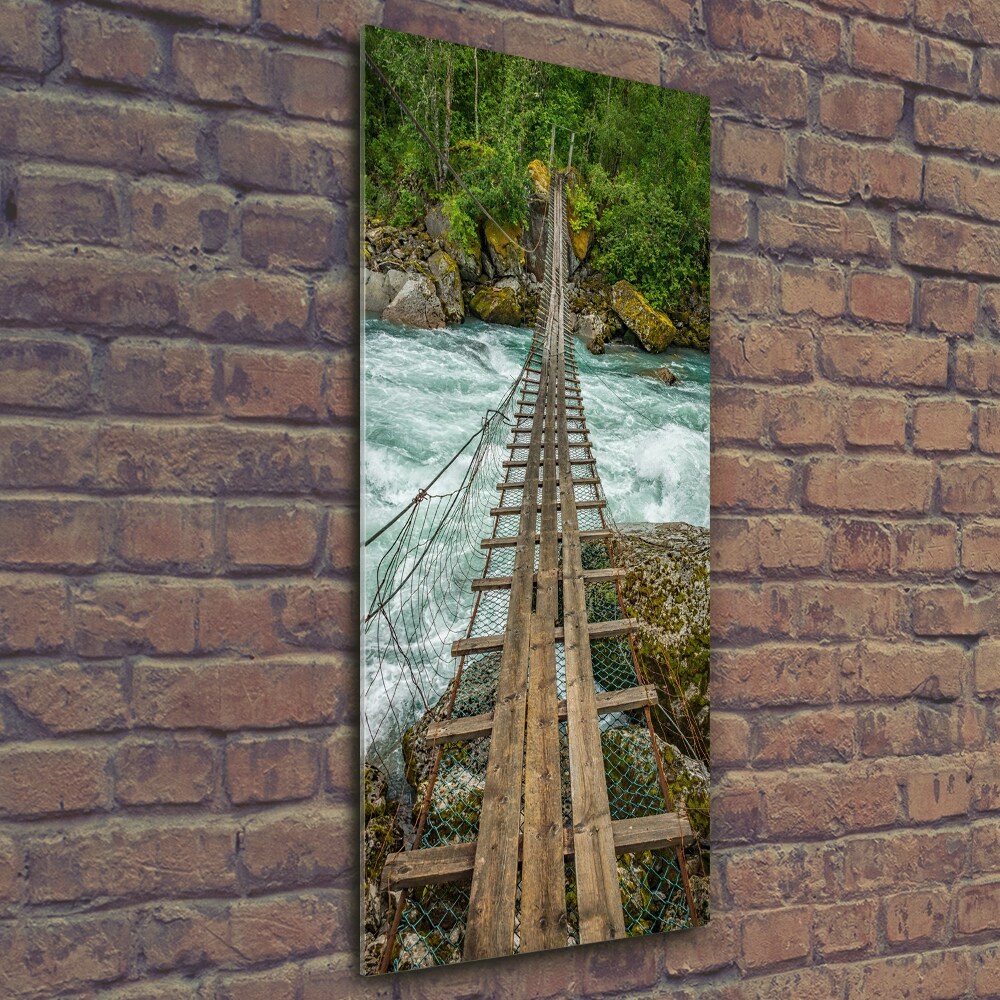 Wall art on glass Hanging bridge