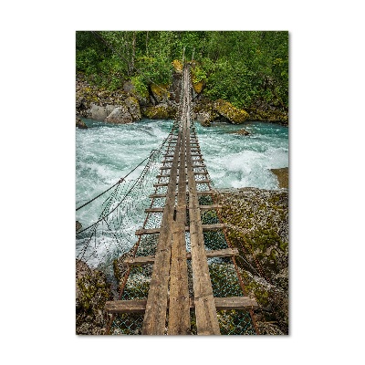 Wall art on glass Hanging bridge