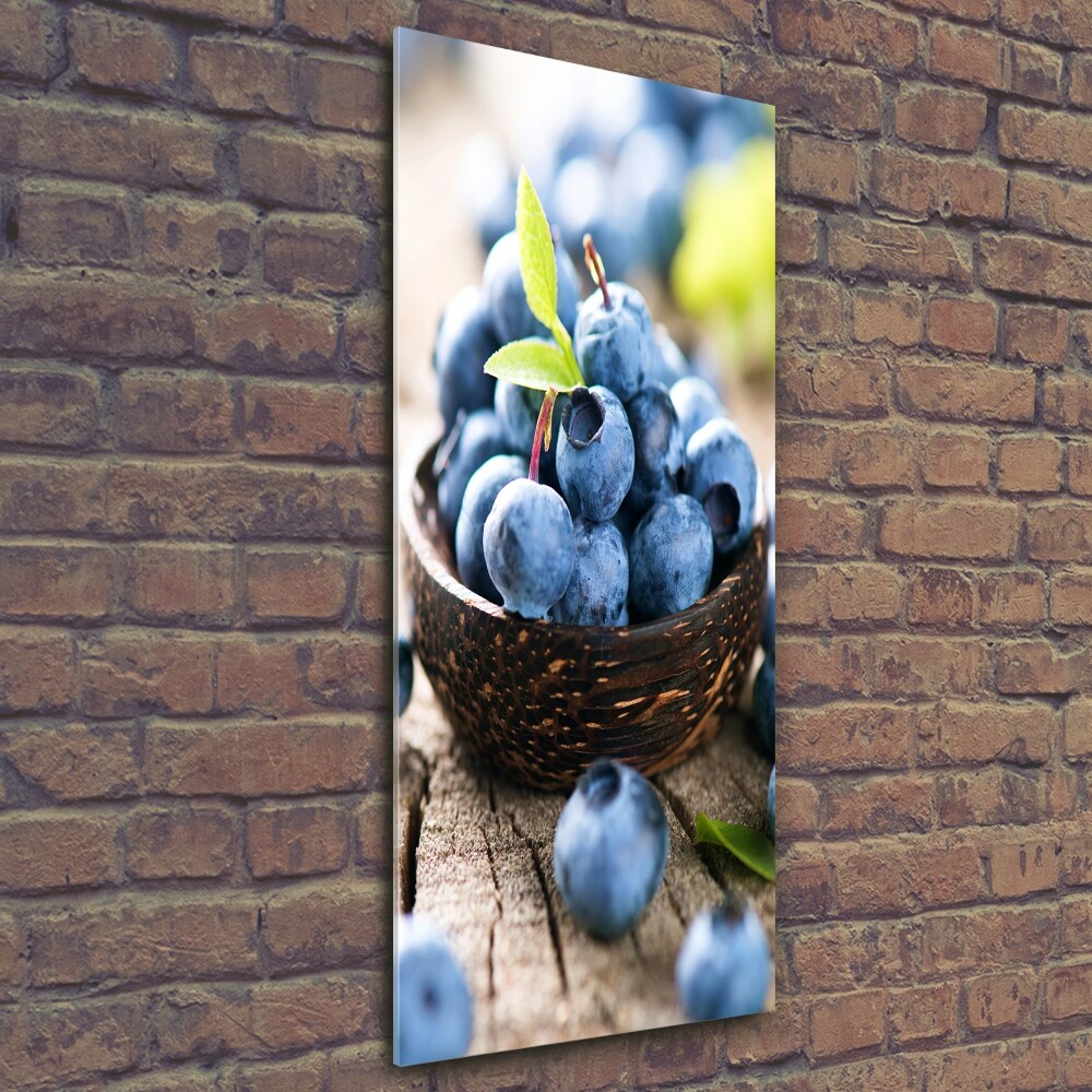 Wall art on glass Berries