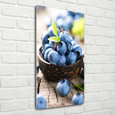 Wall art on glass Berries