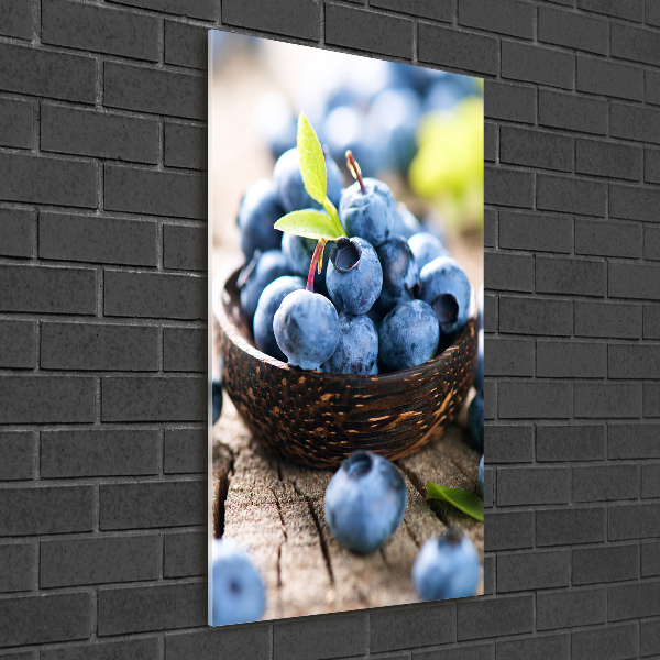 Wall art on glass Berries