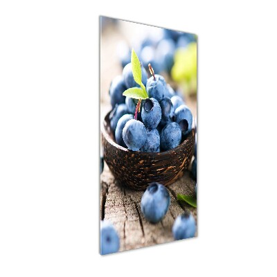 Wall art on glass Berries