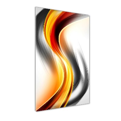 Photo printed on glass Wave abstraction