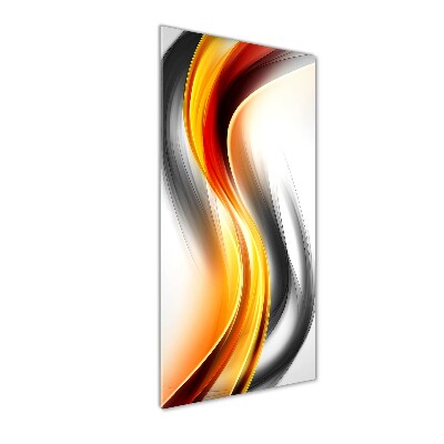 Photo printed on glass Wave abstraction