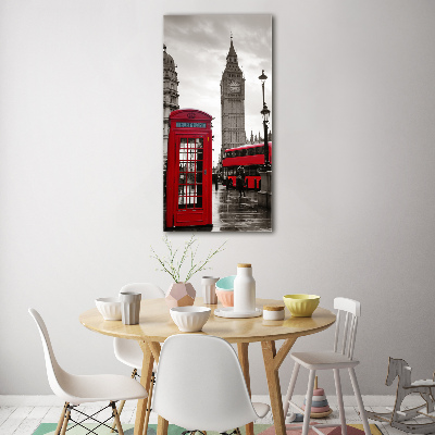 Wall art on glass Big Ben London