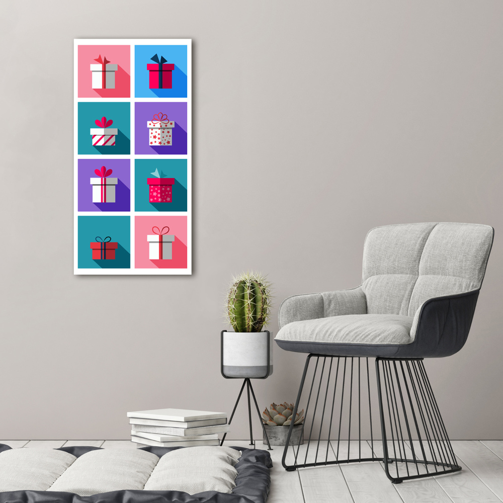 Glass picture wall art Presents