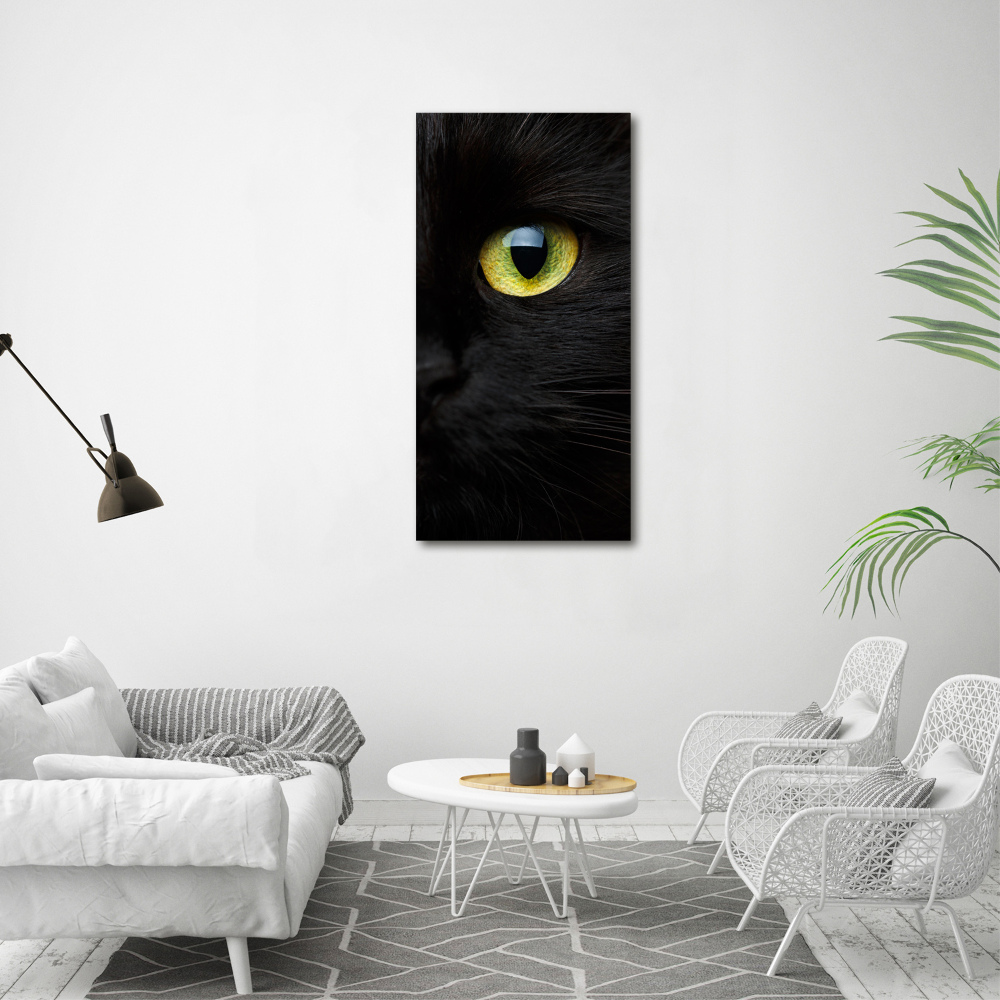 Wall art on glass Cat's eyes