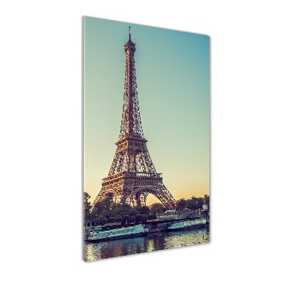 Wall art on glass Eiffel Paris tower