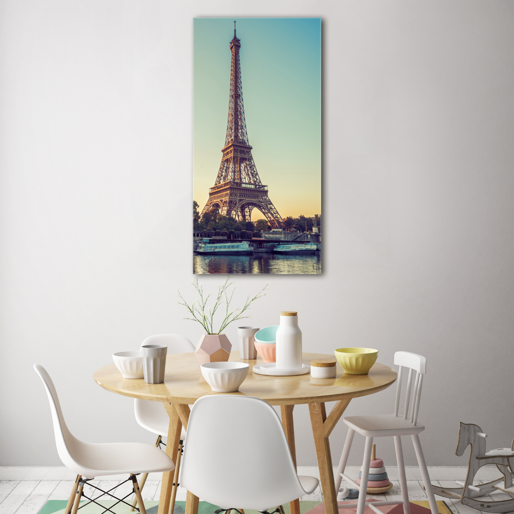 Wall art on glass Eiffel Paris tower