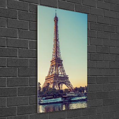 Wall art on glass Eiffel Paris tower