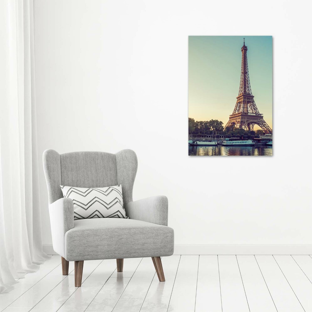 Wall art on glass Eiffel Paris tower