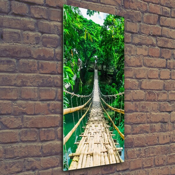 Glass wall art Hanging bridge