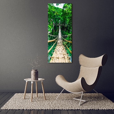 Glass wall art Hanging bridge