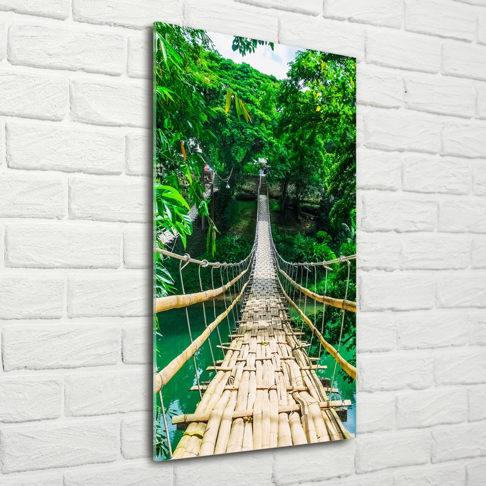 Glass wall art Hanging bridge