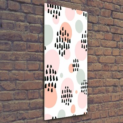 Printed glass wall art Abstract background