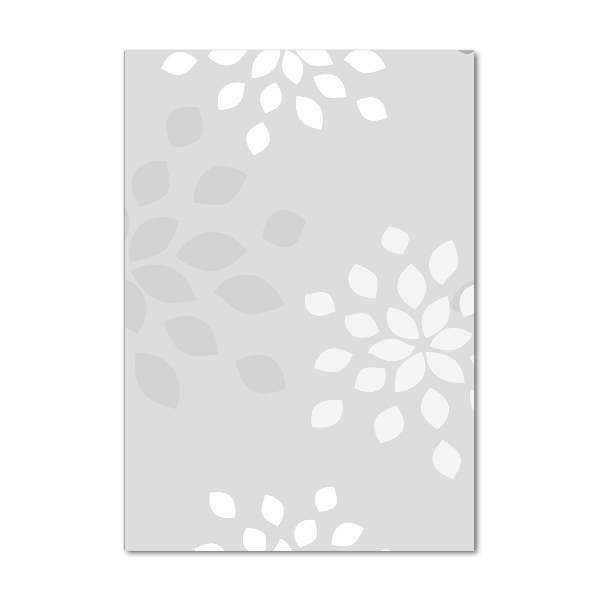 Glass art picture Floral pattern