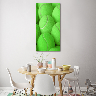 Wall art on glass Tennis balls