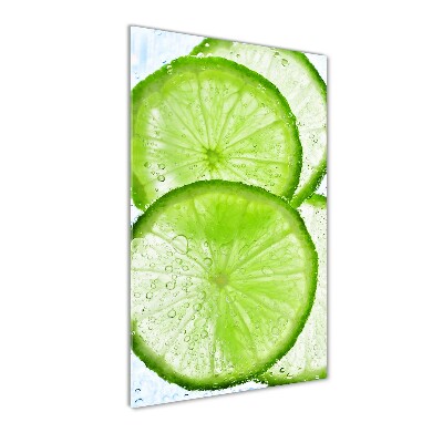 Print on a a glass Lime underwater