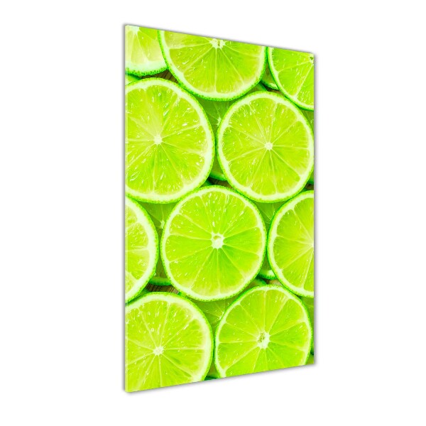 Wall art on glass Lime