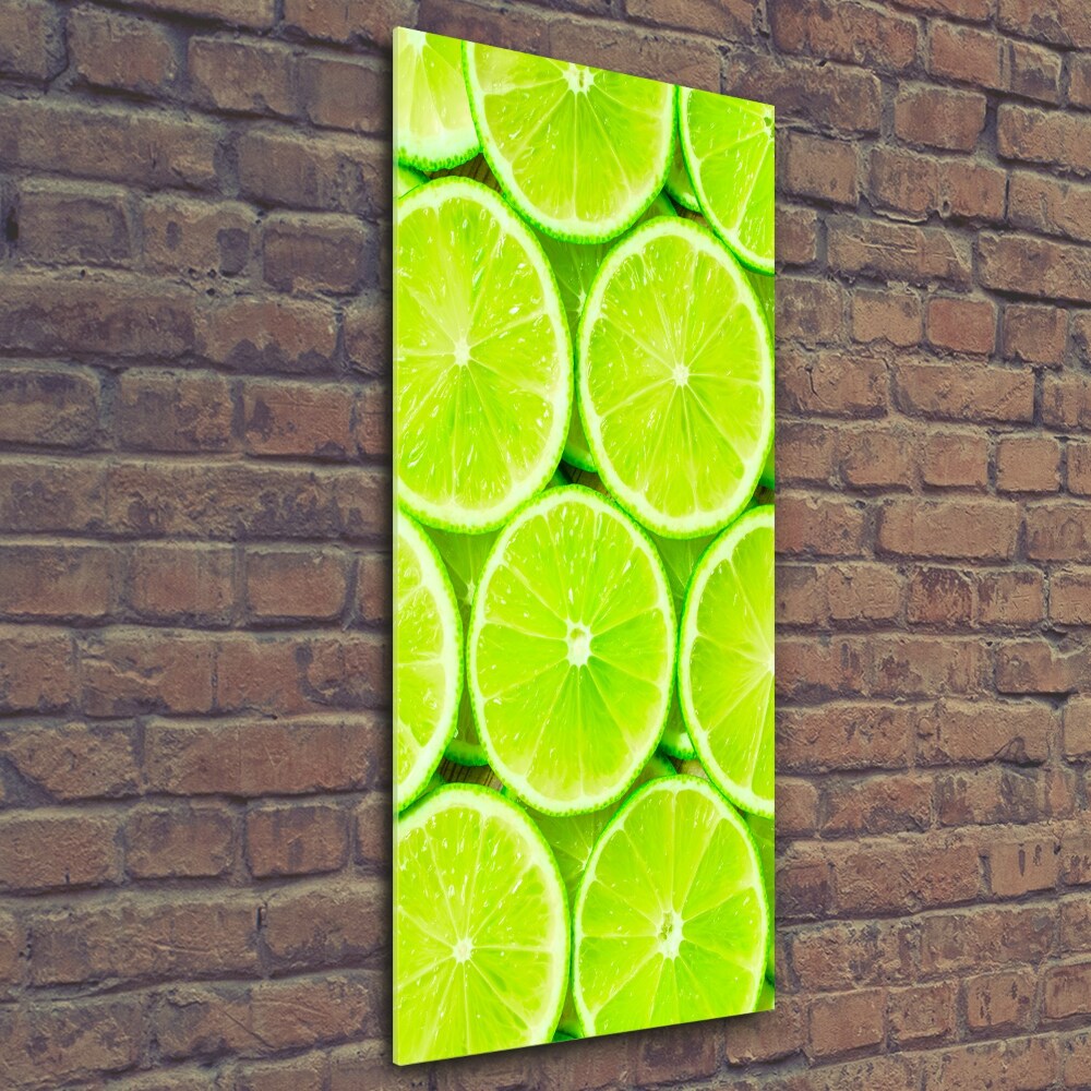 Wall art on glass Lime