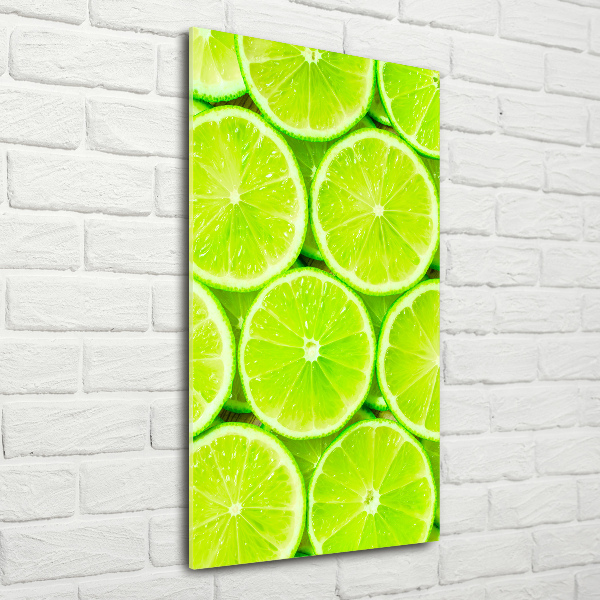 Wall art on glass Lime