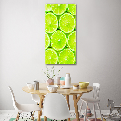 Wall art on glass Lime