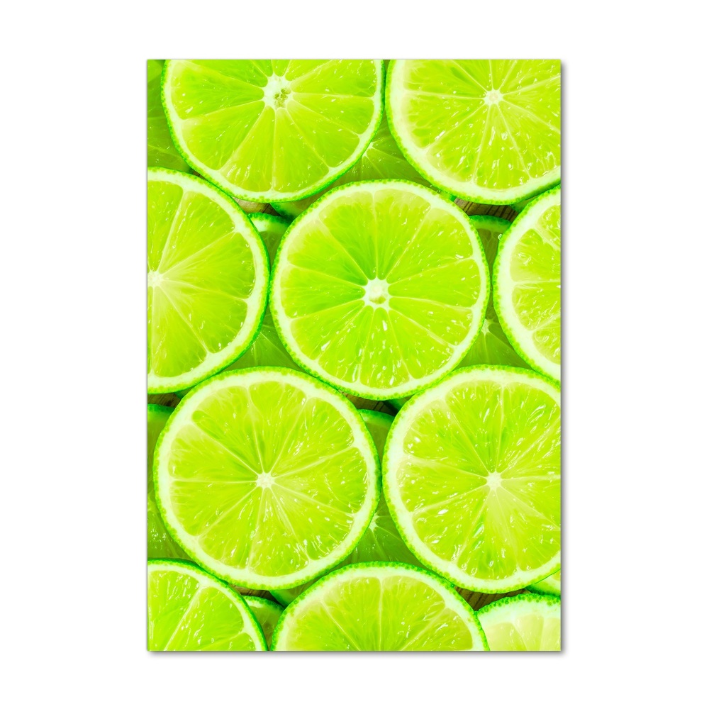 Wall art on glass Lime