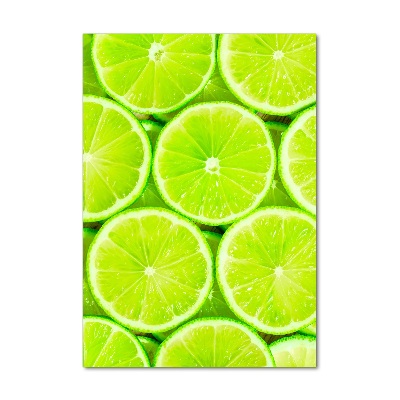 Wall art on glass Lime