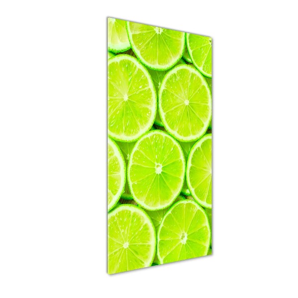 Wall art on glass Lime